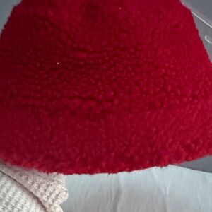 GAP Kids Red Sherpa Fleece Hat